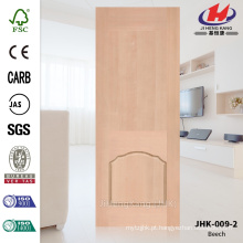 JHK-009-2 Famoso popular venda Design faia natural MDF porta fábrica de pele